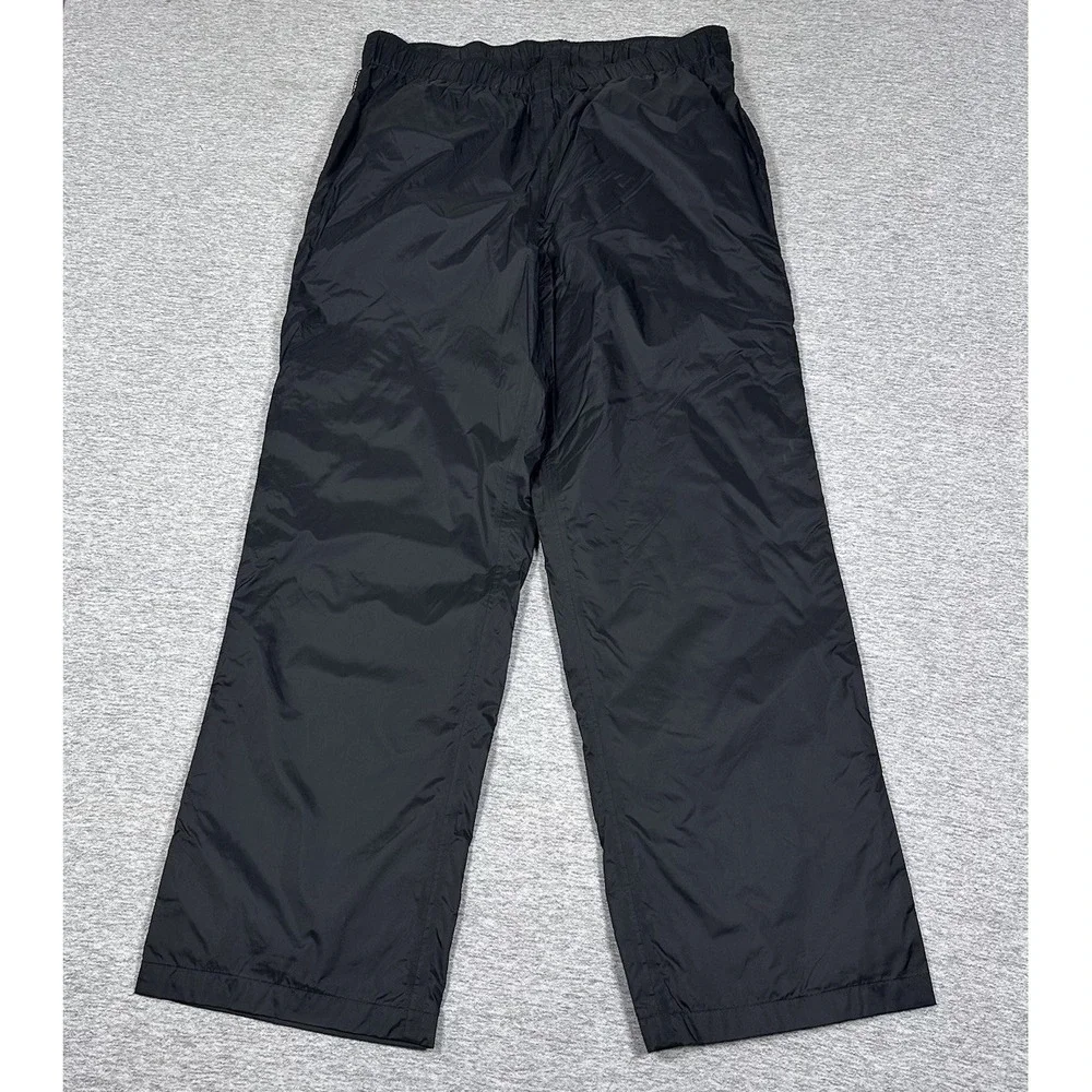 Columbia Rain Pants Mens Large Black Omni Tech Waterproof Packable Hiking